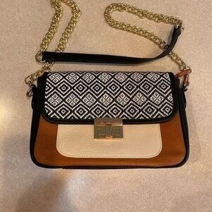 Miztique faux leather shoulder bag